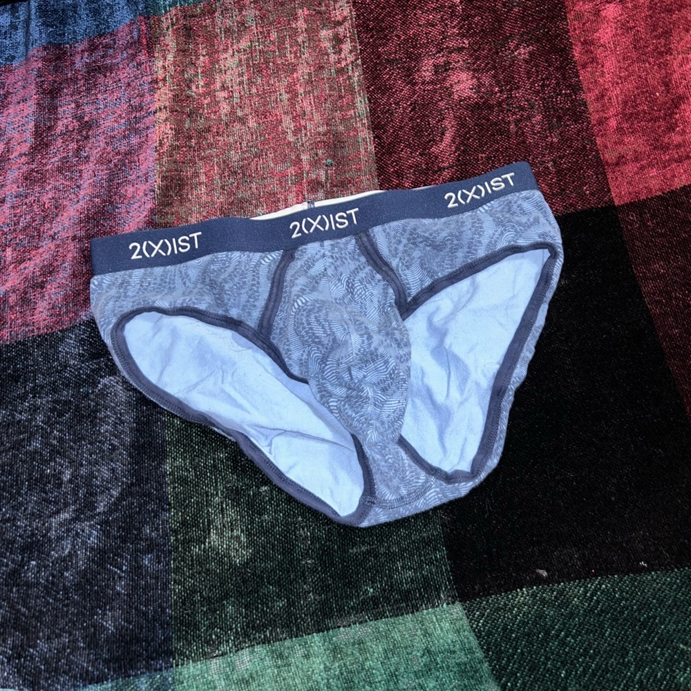2xist Blue and Gray Briefs Modern Design